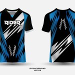 Incredible racing jersey design vector with geometric elements