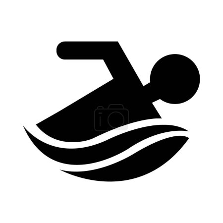 swimming icon logo vector design templat