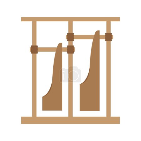 Illustration for Angklung icon vector illustration template design - Royalty Free Image