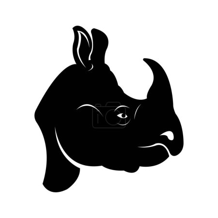 rhino icon vektor illustration design vorlage