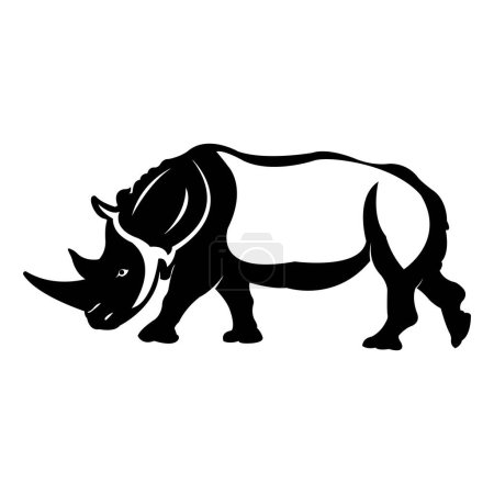 rhino icon vector illustration design template