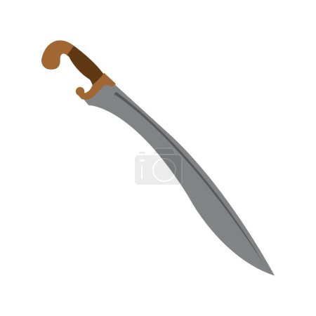 falcata sword icon vector illustration design template