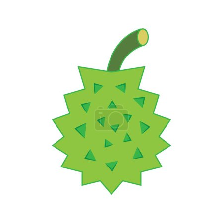durian icône vectoriel illustration modèle de conception