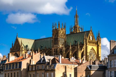 Photo for Saint Stephen's cathedral in Metz, Moselle, Lorraine, France - Royalty Free Image