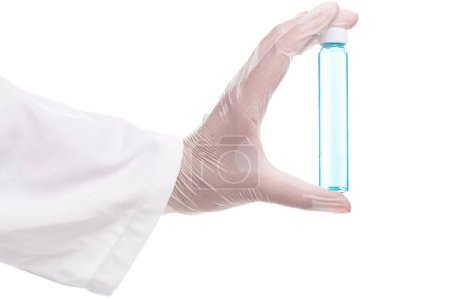 Photo for Doctor with vial of vaccine - Royalty Free Image