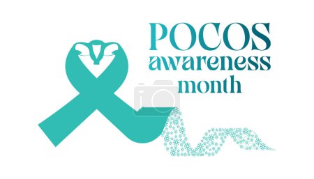 Illustration for Polycystic ovarian syndrome awareness month observed each year during September . Vector illustration on the theme of . - Royalty Free Image