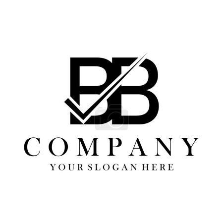 Téléchargez les illustrations : Modèle de conception de logo de lettre BB vecteur. Initiales créatives lettre BB logo concept. - en licence libre de droit