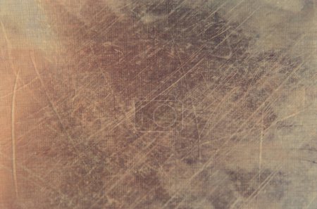 Photo for A weathered metal surface with scratches, in a grunge style, suitable as a unique background. It features detailed textures. - Royalty Free Image