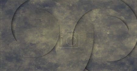 Photo for A circular shadow on a detailed abstract background in a deep pastel brown color, suitable for use in spiral-themed works. - Royalty Free Image