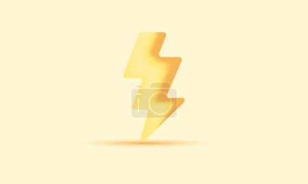 Illustration for Illustration realistic icon 3d bolt great design any purposes isolated on background - Royalty Free Image