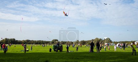 Photo for Kite Festival in Luenenor Drachenfest Lnen.All day flying different kites to music and moderation. - Royalty Free Image
