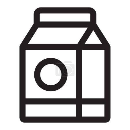 Ilustración de Tarro de leche. diseño simple - Imagen libre de derechos