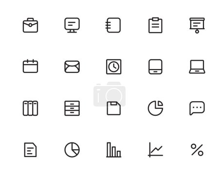 Illustration for Set of 4 basic icons for personal and commercial use... - Royalty Free Image