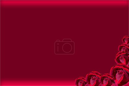 Téléchargez les photos : Conception de fond Saint-Valentin avec roses rouges, carte de voeux, anniversaire, carte d'invitation de la fête des mères avec espace de copie. - en image libre de droit