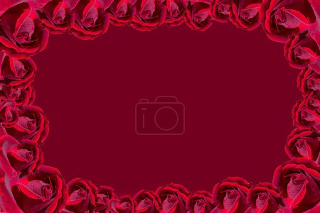 Téléchargez les photos : Conception de fond Saint-Valentin avec roses rouges et espace de copie, carte de voeux, anniversaire, carte d'invitation de la fête des mères. - en image libre de droit