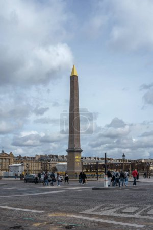 Photo for Luxor Obelisk in Paris, France. March 25, 2023. - Royalty Free Image