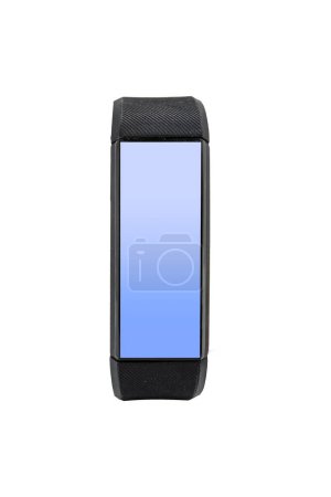 Photo for Fitness tracker ,smart bracelet, front view with empty screen. Isolated on white background with clipping path - Royalty Free Image
