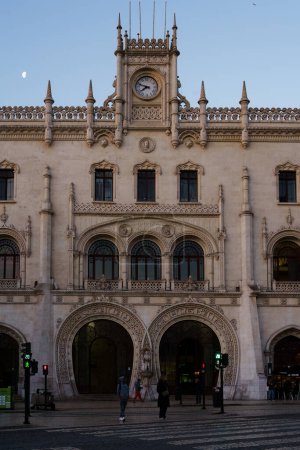 Photo for Exterior of the Hotel Avenida Palace in Lisbon, Portugal. February 1, 2024. - Royalty Free Image