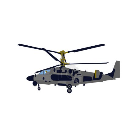 Téléchargez les photos : Hélicoptère de l'armée de guerre. Illustration vectorielle du transport aérien. - en image libre de droit