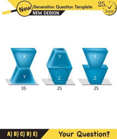 Illustration for Pressure in solids, Different solid pressure examples, Physics examples study, pressure example in solids physics science lesson, exam question, eps - Royalty Free Image
