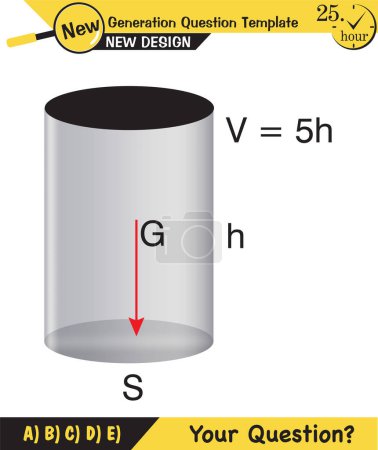 Illustration for Pressure in solids, Different solid pressure examples, Physics examples study, pressure example in solids physics science lesson, exam question, eps - Royalty Free Image