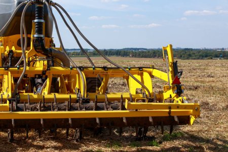 Photo for Beautiful new disc harrow closeup on a sunny day - Royalty Free Image