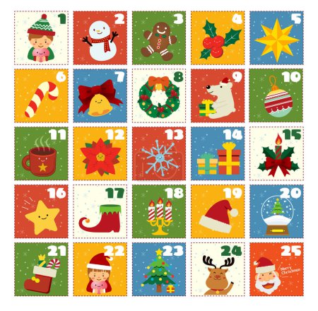Advent cards for Christmas