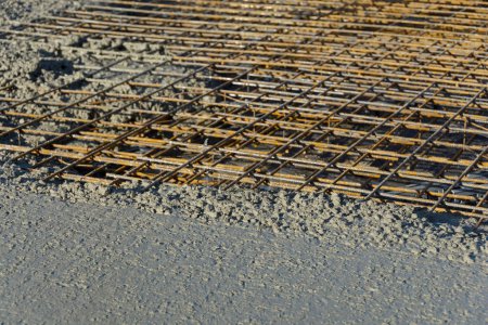 Photo for Concreting a floor slab - Royalty Free Image