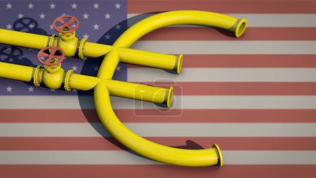 Photo for Fracking gas from the USA for Europe - Royalty Free Image
