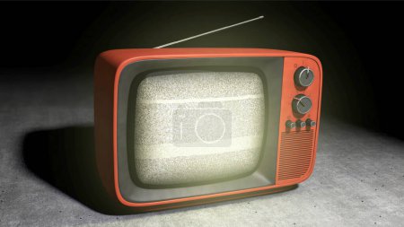 Photo for Retro television with picture disturbance - Royalty Free Image