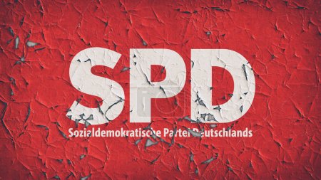 Téléchargez les photos : SPD Sozialdemokratische Partei Deutschlands (Parti social-démocrate d'Allemagne) - La social-démocratie allemande en déclin - en image libre de droit