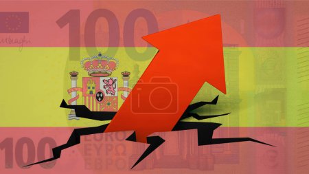Photo for The debt is increasing in Spain - Royalty Free Image