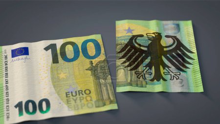 Imagen simbólica sobre el tema de los impuestos, la carga fiscal, el impuesto salarial, el salario neto, la participación fiscal, etc. en Alemania
