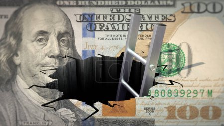Photo for Getting out of debt (US Dollar banknote) - Royalty Free Image