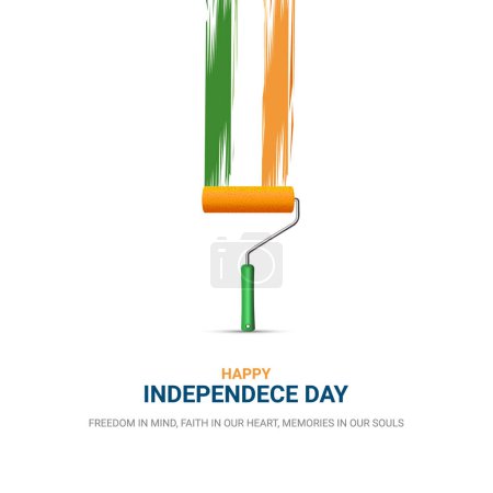 Foto de Día de la Independencia India 15 Agosto diseño de vectores - Imagen libre de derechos