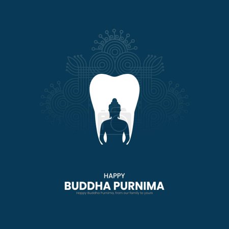 Buddha Purnima, Buddha Purnima diseño creativo para socal media post.