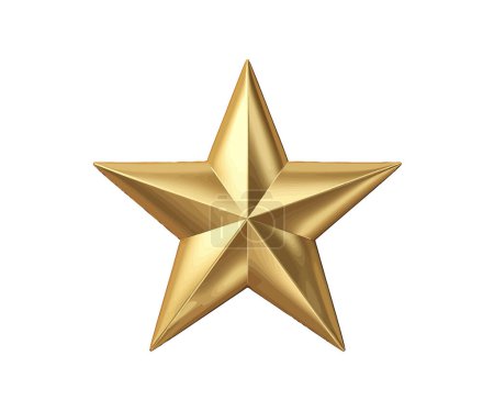 Téléchargez les illustrations : Une étoile d'or. Illustration vectorielle. - en licence libre de droit