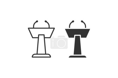 Illustration for Pulpit icon. Vector illustration design. - Royalty Free Image