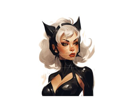 Illustration for Catwoman. Vector illustration design. - Royalty Free Image