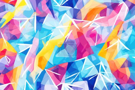 Abstract Colorful Geometric Shapes Background. Vector illustration design.