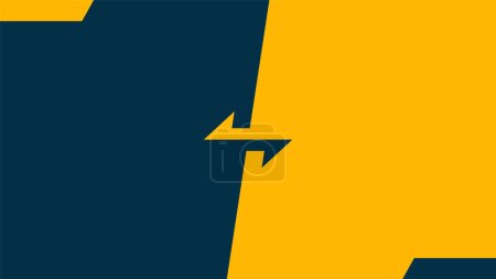 Illustration for Simple minimalist comparison background. versus background with opposite direction arrows - Royalty Free Image
