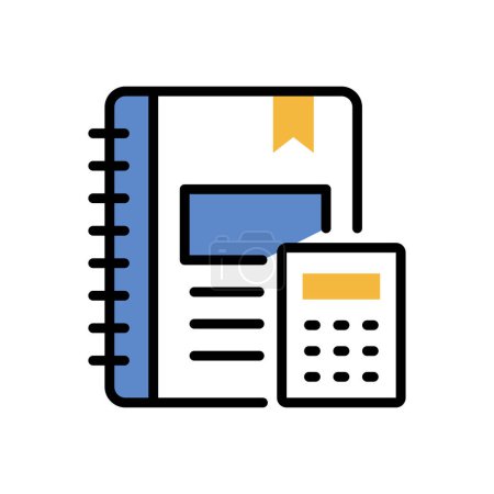 Illustration for Diary icon, web simple illustration - Royalty Free Image