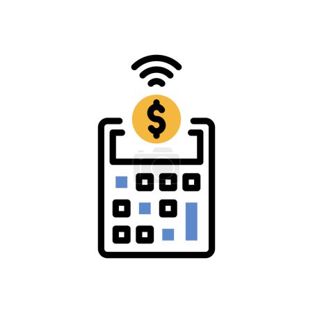 Illustration for Wireless icon vector illustration - Royalty Free Image