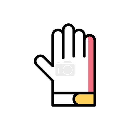 Illustration for Glove icon vector illustration - Royalty Free Image
