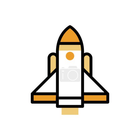 Ilustración de Cohete icono vector ilustración - Imagen libre de derechos