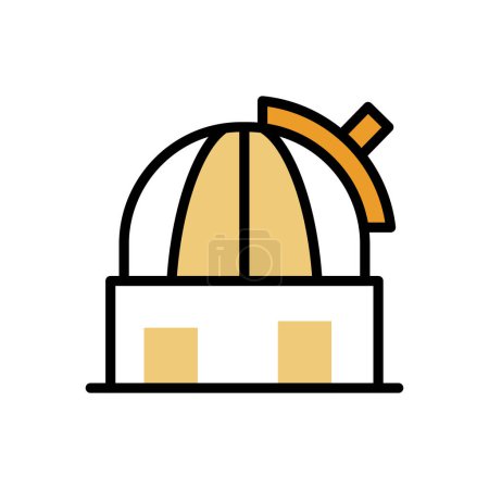 Illustration for Observatory icon vector illustration - Royalty Free Image