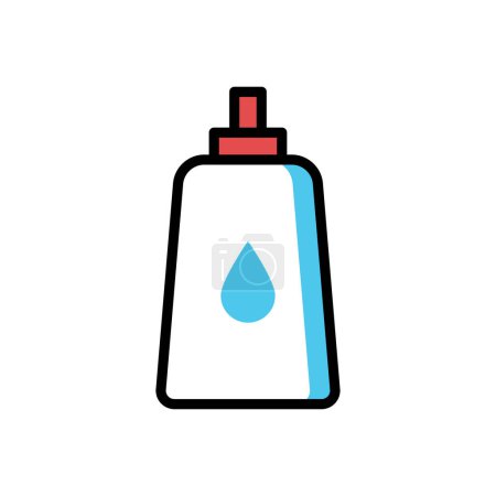 Illustration for Body lotion icon, web simple illustration - Royalty Free Image