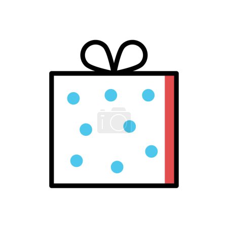 Illustration for Gift icon, web simple illustration - Royalty Free Image