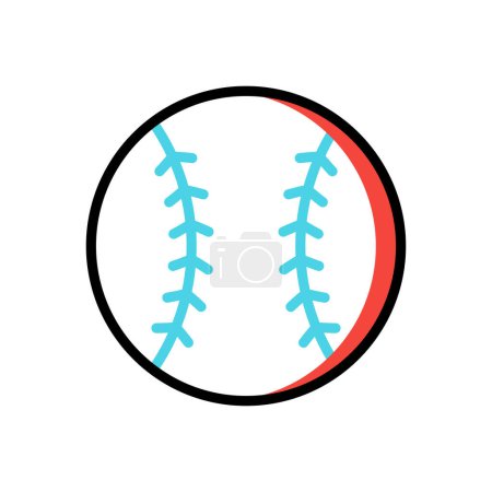Illustration for Baseball icon, web simple illustration - Royalty Free Image
