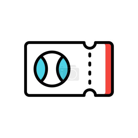 Ilustración de Icono de ticket, ilustración simple web - Imagen libre de derechos
